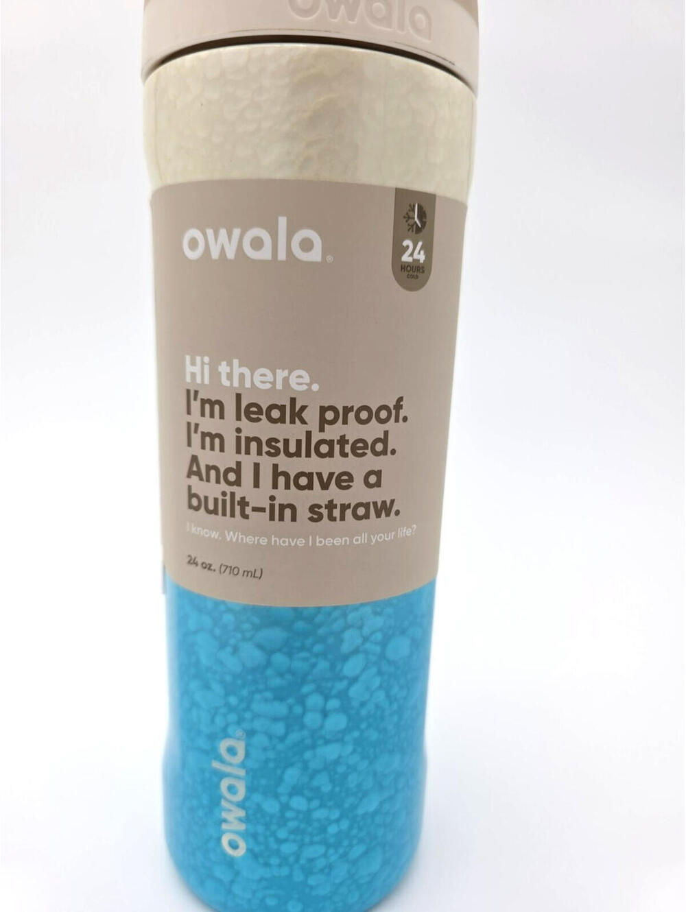 NEW Owala FreeSip 24oz Rolling in Gradient Blue Limited Edition - Picture 2 of 9